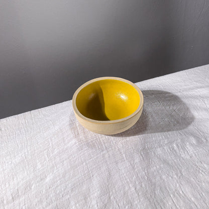 Ceramic Snack Bowl (Citrine Yellow) by Deep Black - Chrysler Museum Shop