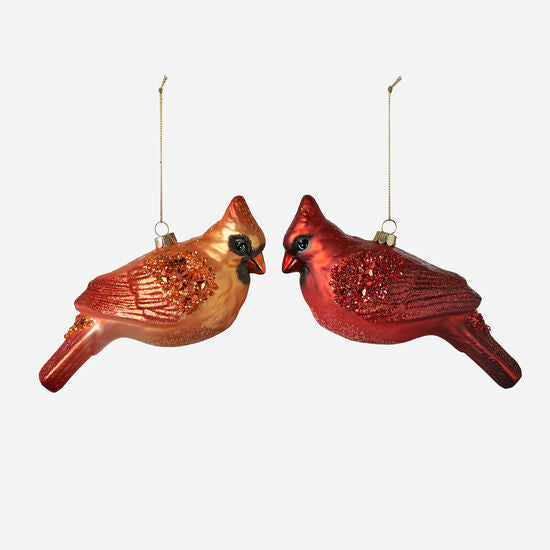 Glass Cardinal Ornaments - Chrysler Museum Shop