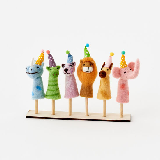 Party Animal Finger Puppets - Chrysler Museum Shop
