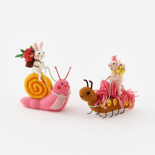 Felt Snail & Caterpillar Decorations - Chrysler Museum Shop