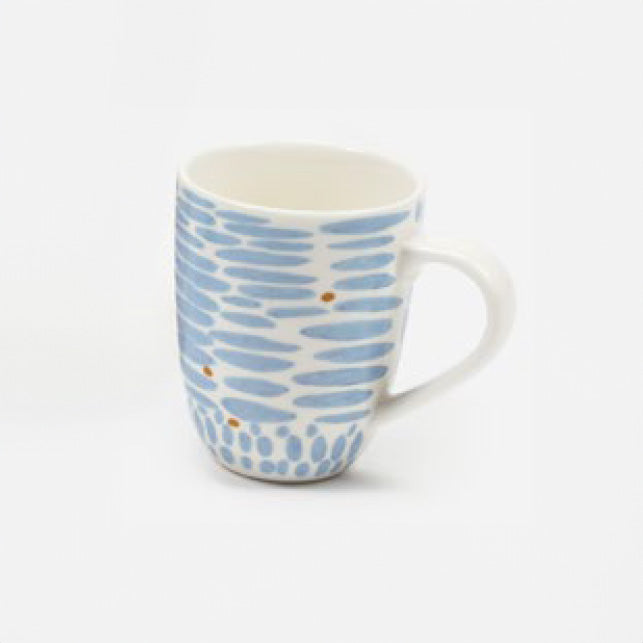 Patterned Mugs by Anne Bentley