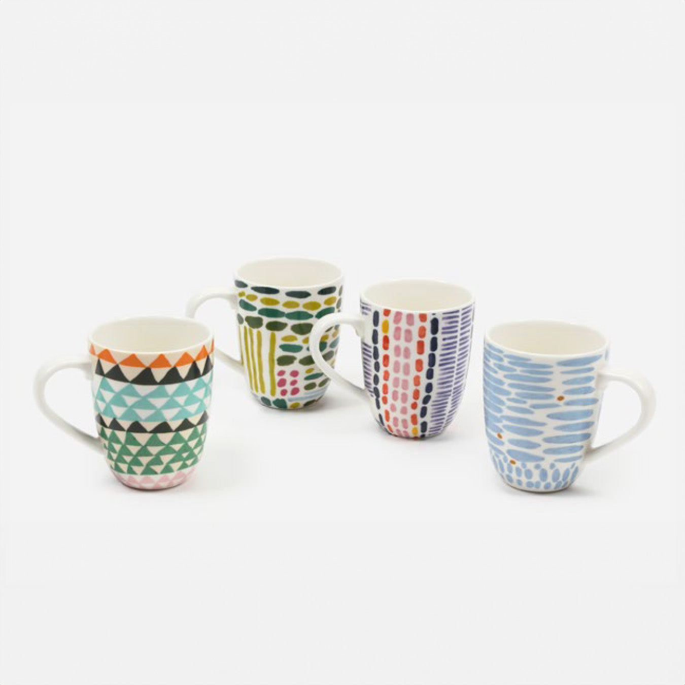 Patterned Mugs by Anne Bentley