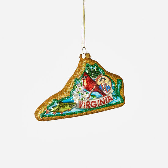 Glass Ornament: Virginia - Chrysler Museum Shop