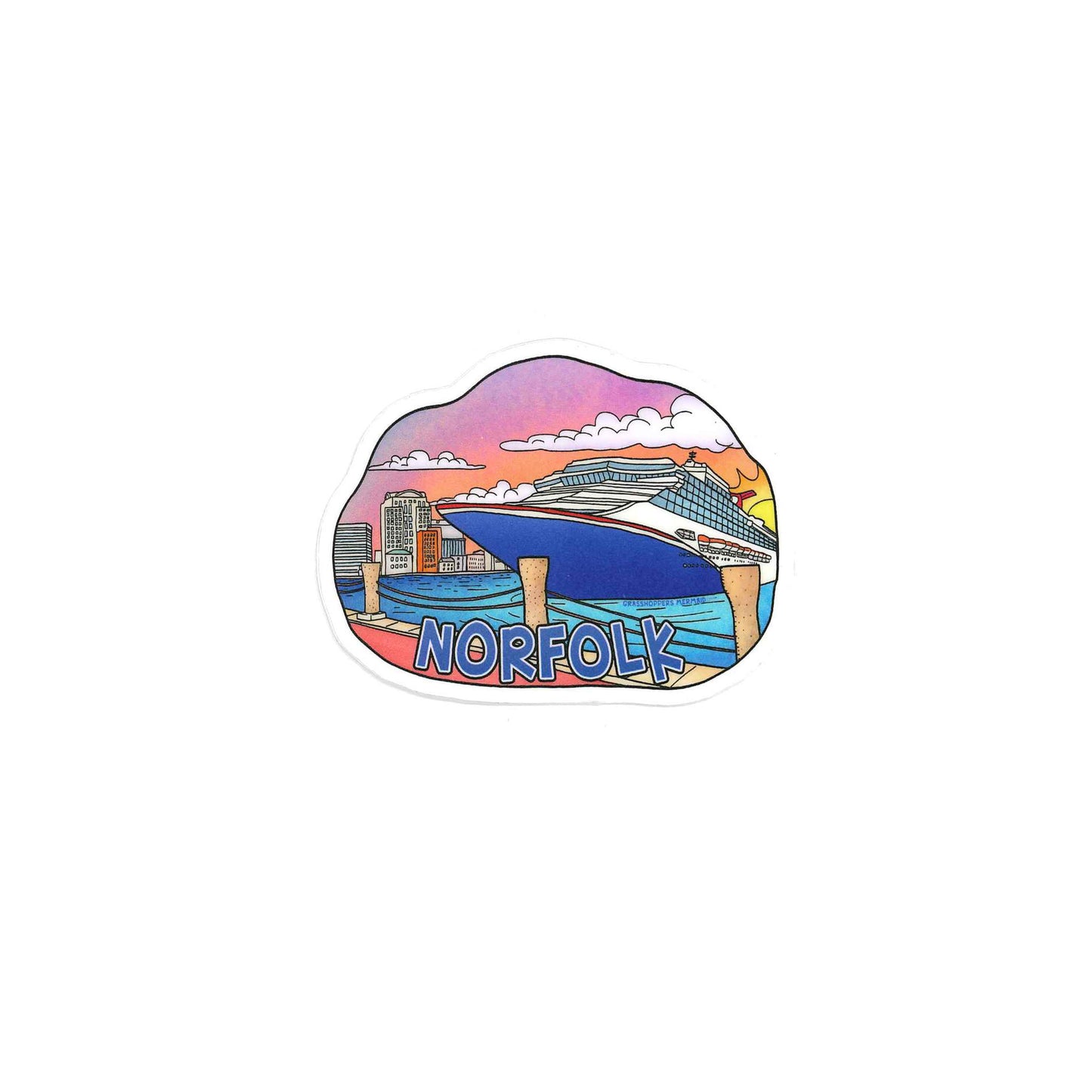 Beach Cruiser Fahrrad-Vinyl-Aufkleber