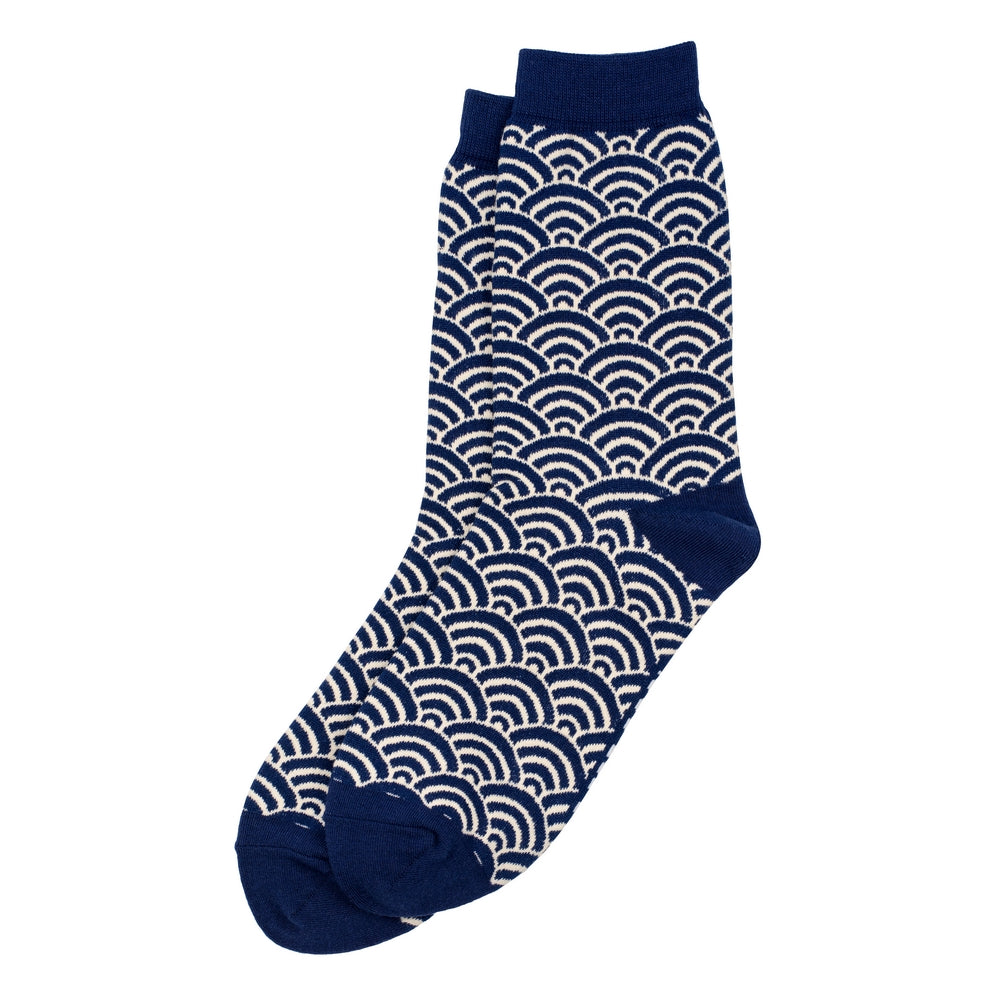 Japanese Wave Pattern Socks