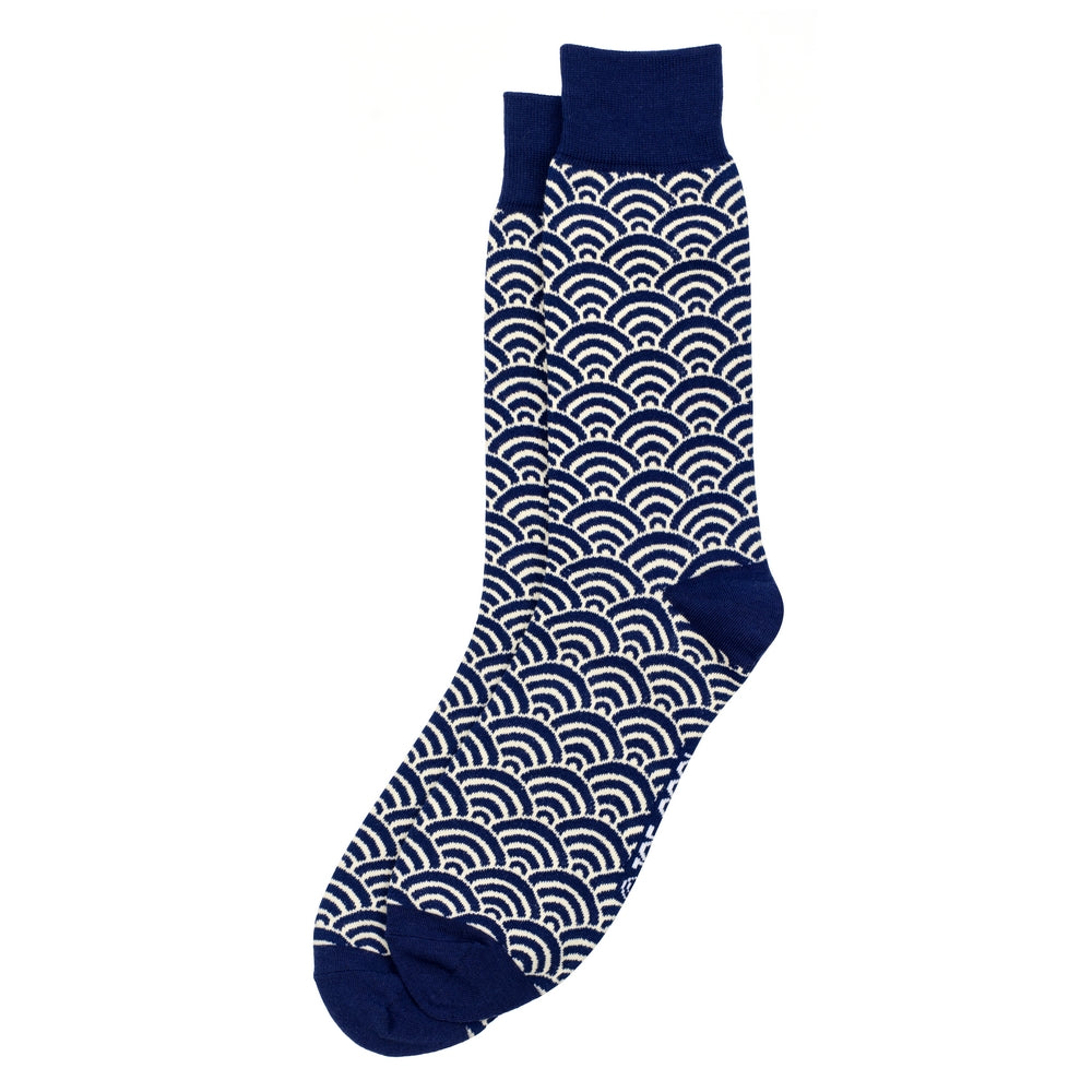 Japanese Wave Pattern Socks (Large) - Chrysler Museum Shop