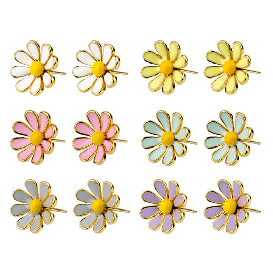 Enamel Daisy Earrings - Chrysler Museum Shop