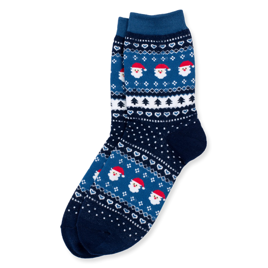 Fair Isle Santa Socks