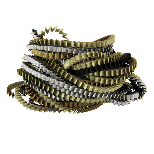 Essilp-Halskette: Silber, Oliv, Schwarz und Khaki