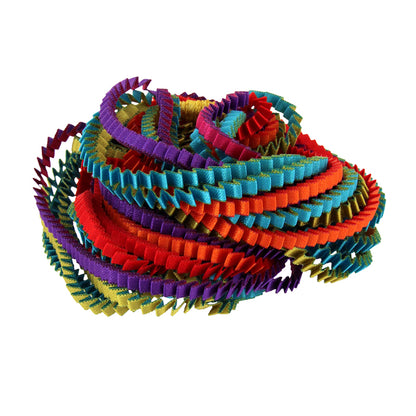 Essilp-Halskette: Fuchsia, Gold, Orange, Lila, Rot und Türkis