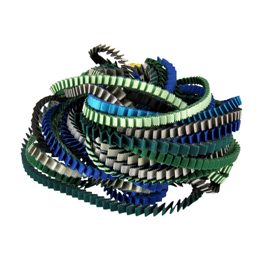 Essilp Necklace: Veraman, Silver, Cypress, Black, Royal Blue, Green, & Turquoise