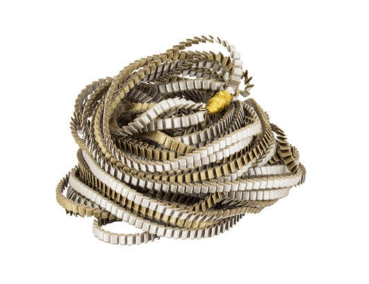 Essilp Necklace: Silver & Olive