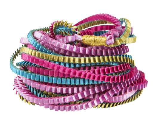Essilp Necklace: Lilac, Turquoise, Fuchsia, & Gold - Chrysler Museum Shop