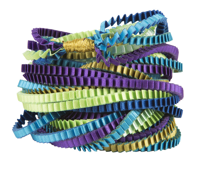 Essilp Necklace: Veraman, Royal Blue, Purple, Vegetal, Turquoise, & Gold