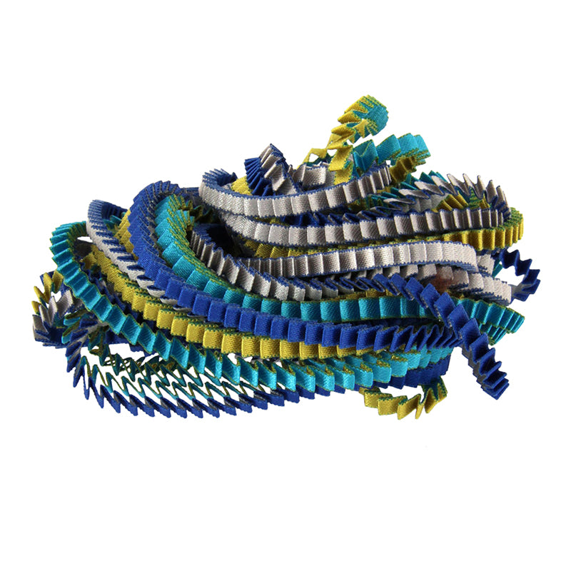 Essilp Necklace: Silver, Royal Blue, Turquoise, & Gold - Chrysler Museum Shop