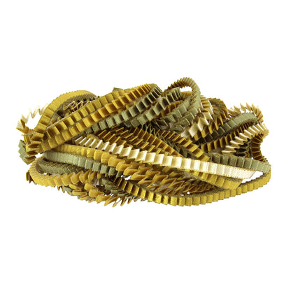 Essilp-Halskette: Ecru, Khaki und Gold