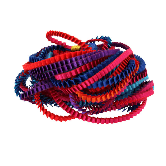 Essilp-Halskette: Rot, Königsblau, Lila, Orange, Türkis und Fuchsia