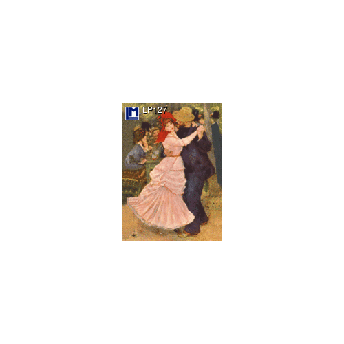 Lenticular Postcard: Renoir (Dance at Bougival)