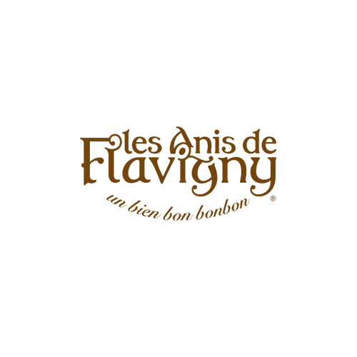 Les Anis de Flavigny logo "un bien bon bonbon"