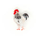 Light Sussex Chicken Embroidered Brooch