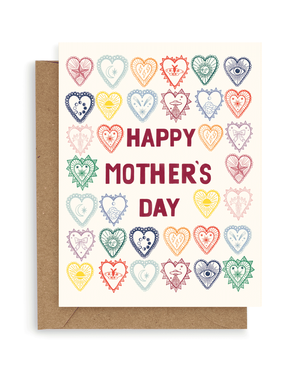 Heart Charms Mother's Day Greeting Card