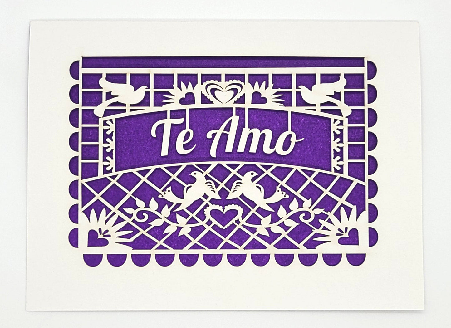 Papel Picado Greeting Card: Te Amo