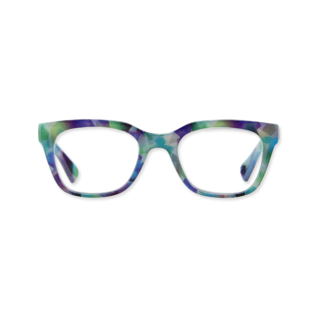 Mosaic Green Reading Glasses