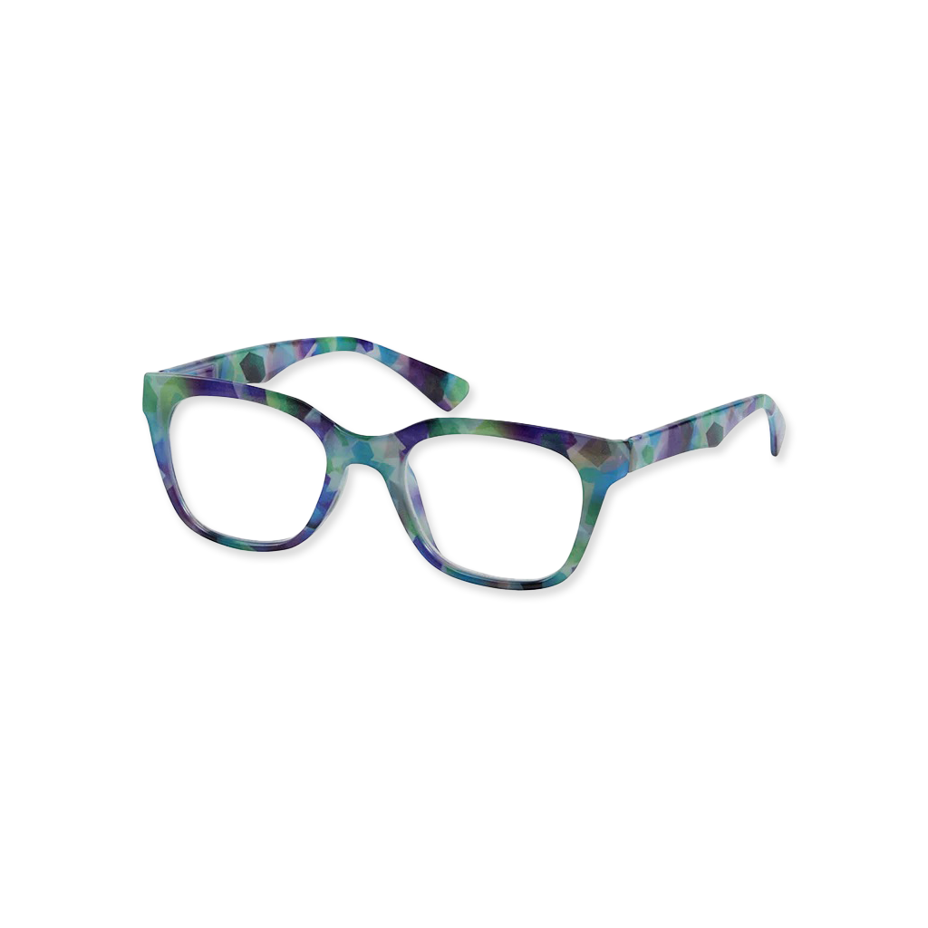 Mosaic Green Reading Glasses