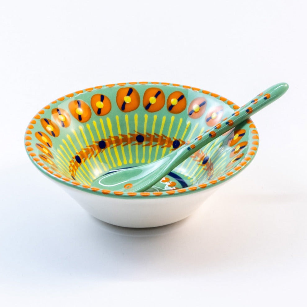 Ceramic Mini Bowl & Spoon by Potterswork - Chrysler Museum Shop