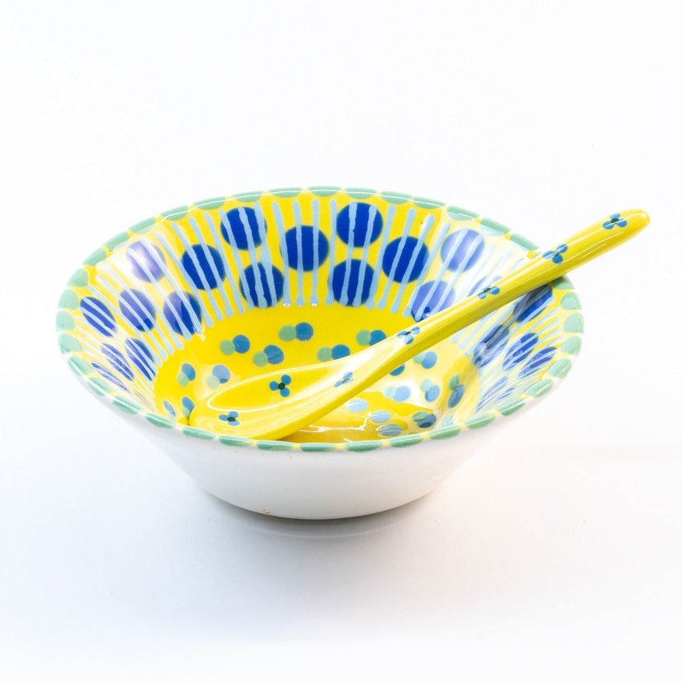 Ceramic Mini Bowl & Spoon by Potterswork - Chrysler Museum Shop