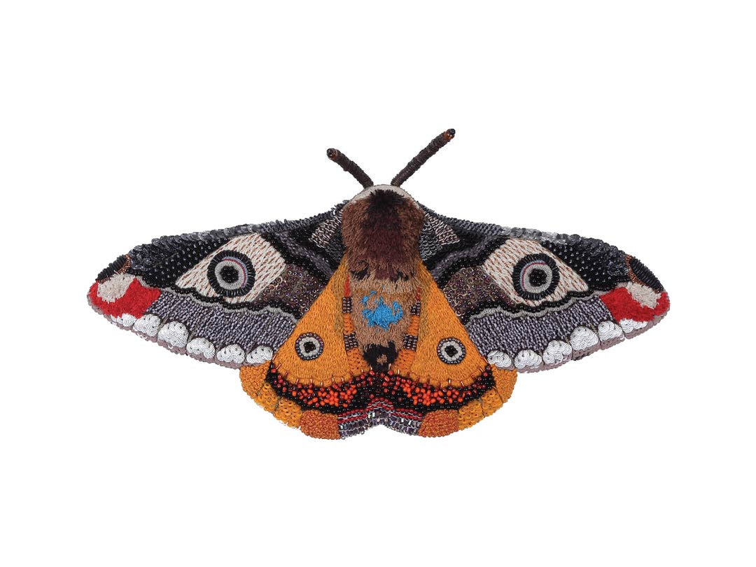 Mosaic Moth Objet d'Art