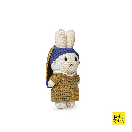Miffy Handmade Knit Doll with Vermeer Girl With A Pearl Earring Dress