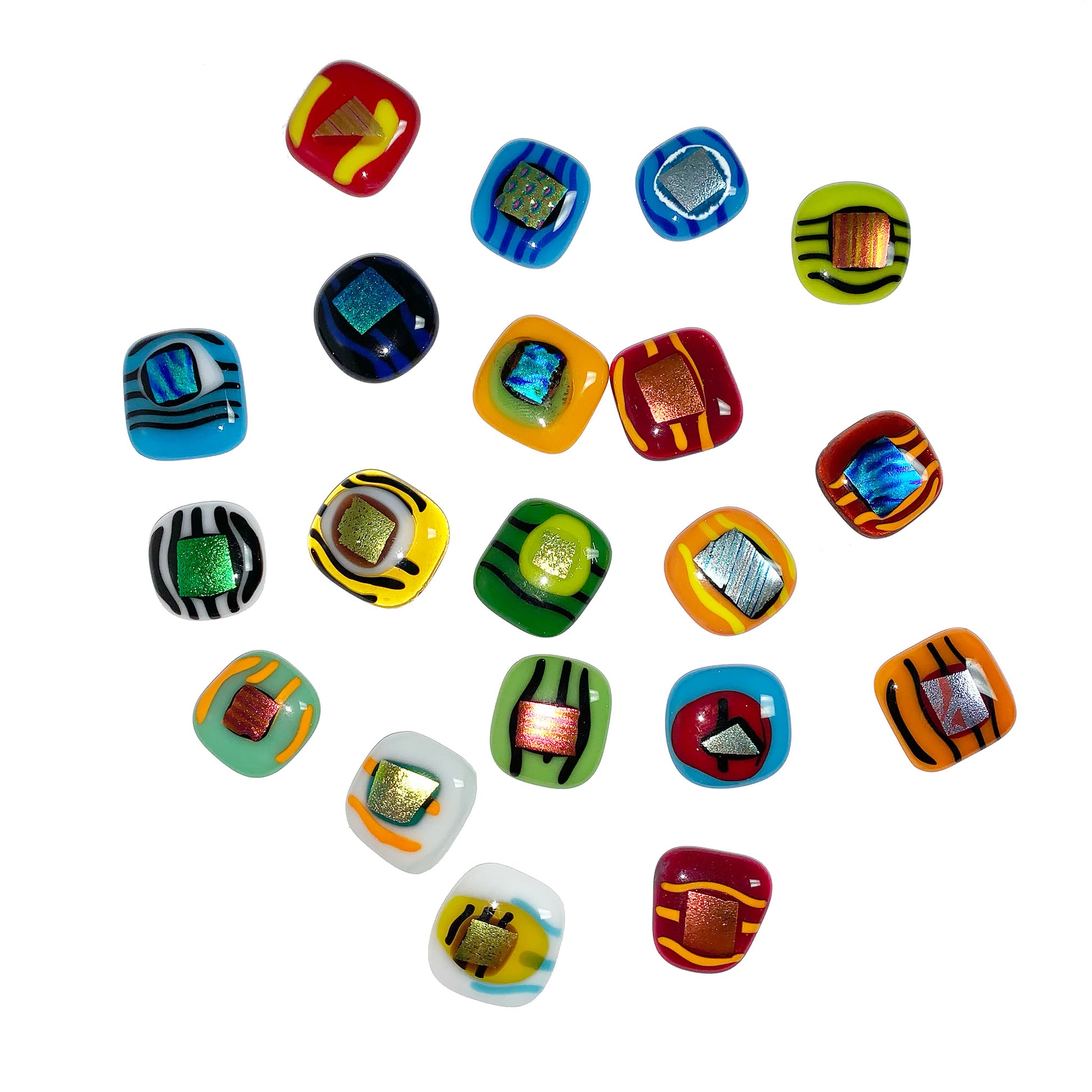 Fused Glass Pocket Charm - Chrysler Museum Shop