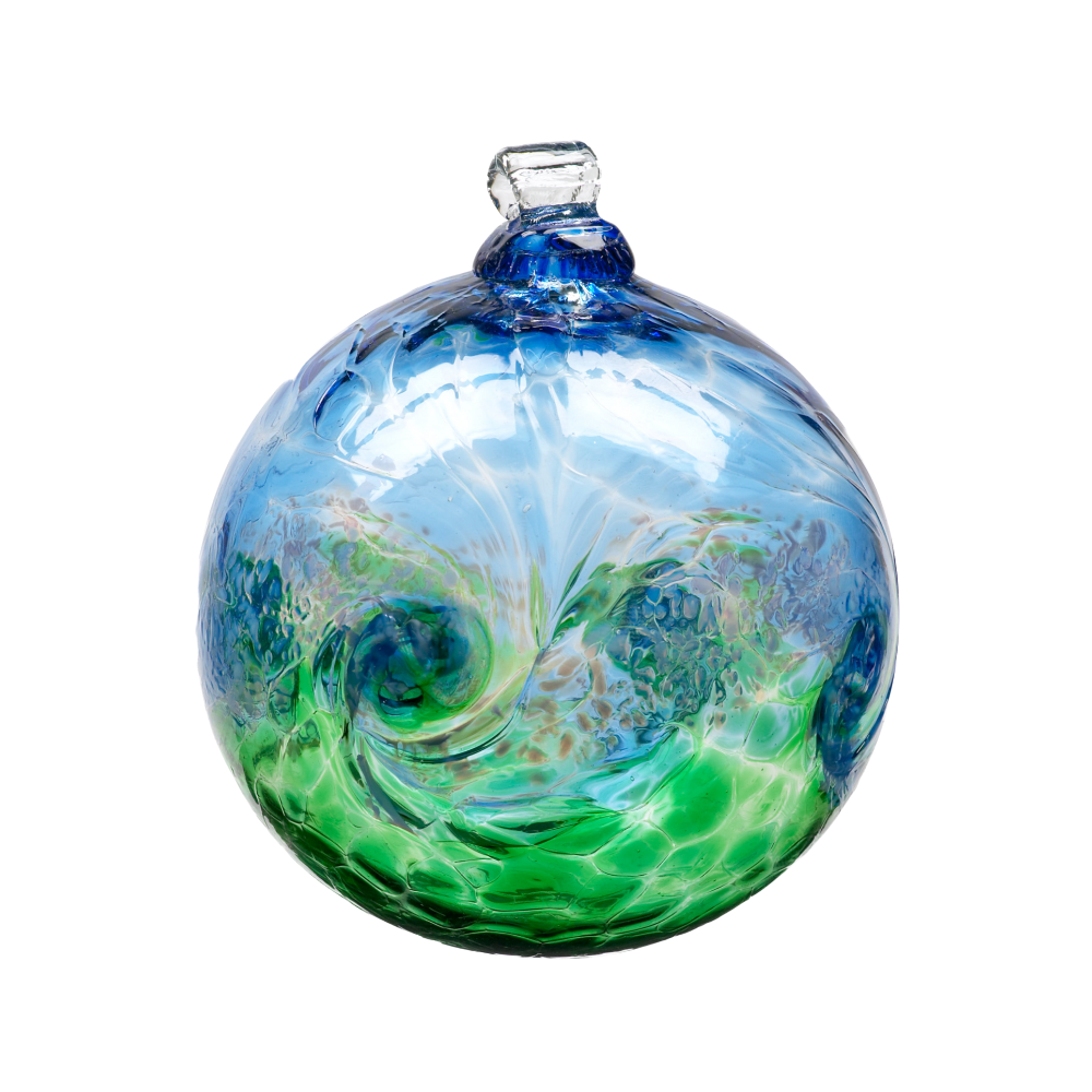 Glass Ornament: Van Glow (Blue & Green) - Chrysler Museum Shop