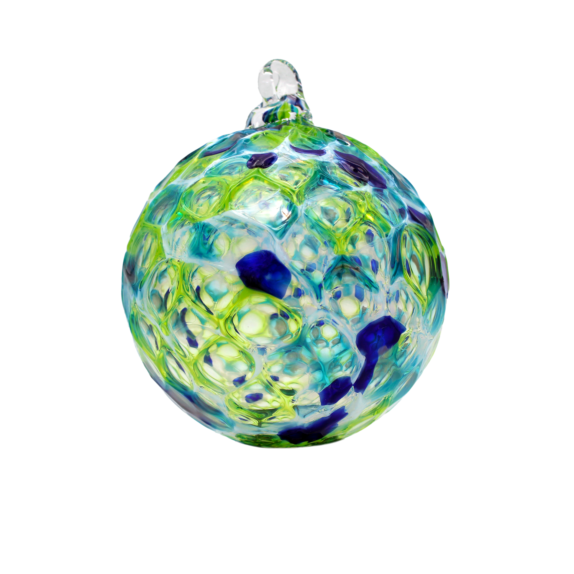 Optic ornament teal color mix