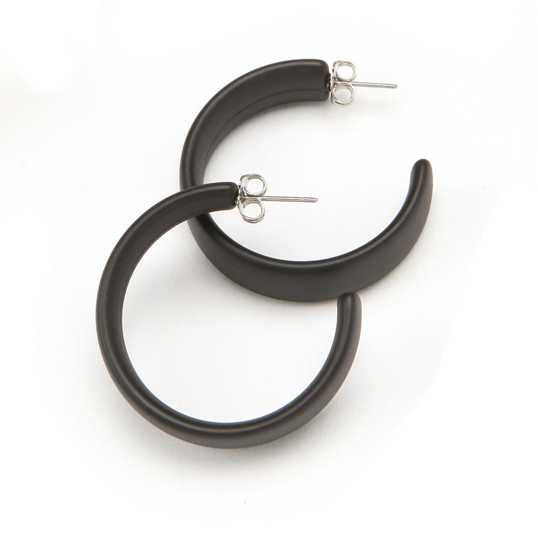 Camille Barile Earrings: Matte Black