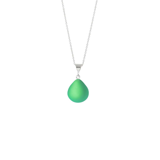 Crystal Drop Pendant - Green