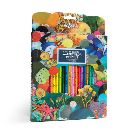 Tidepool 24 Watercolor Pencils (Front) - Chrysler Museum Shop