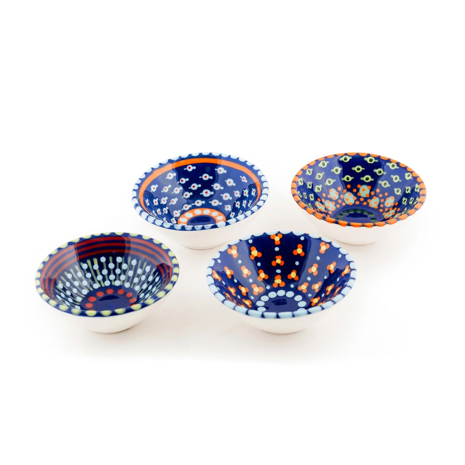 Ceramic Tiny Bowls in Indigo by Potterswork - Chrysler Museum Shop