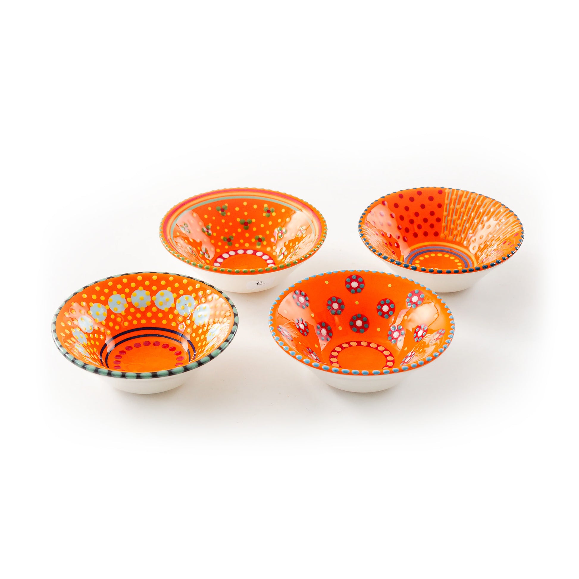 Ceramic Tiny Bowls in Orange by Potterswork - Chrysler Museum Shop