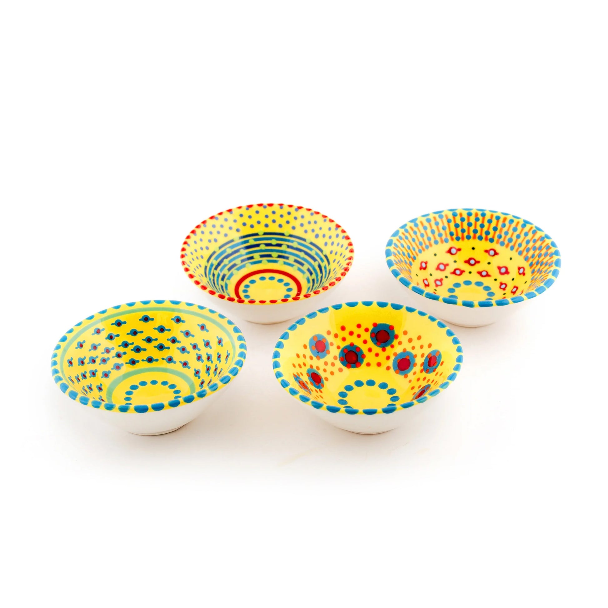 Ceramic Tiny Bowls in Yellow by Potterswork - Chrysler Museum Shop