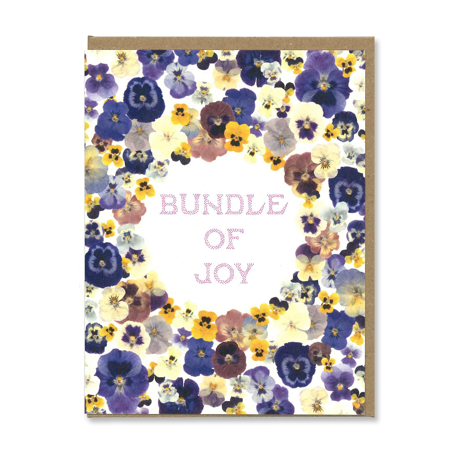 Pansies Bundle of Joy Greeting Card