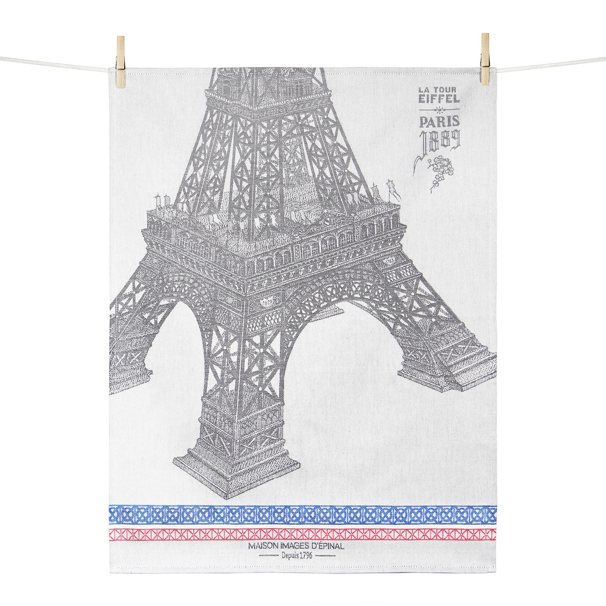 Französisches Geschirrtuch: Paris 1889