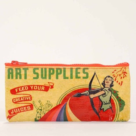 Art Supplies Zippered Pencil Pouch