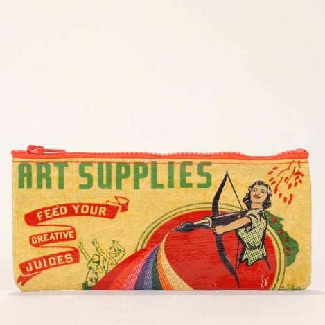 Art Supplies Zippered Pencil Pouch - Chrysler Museum Shop