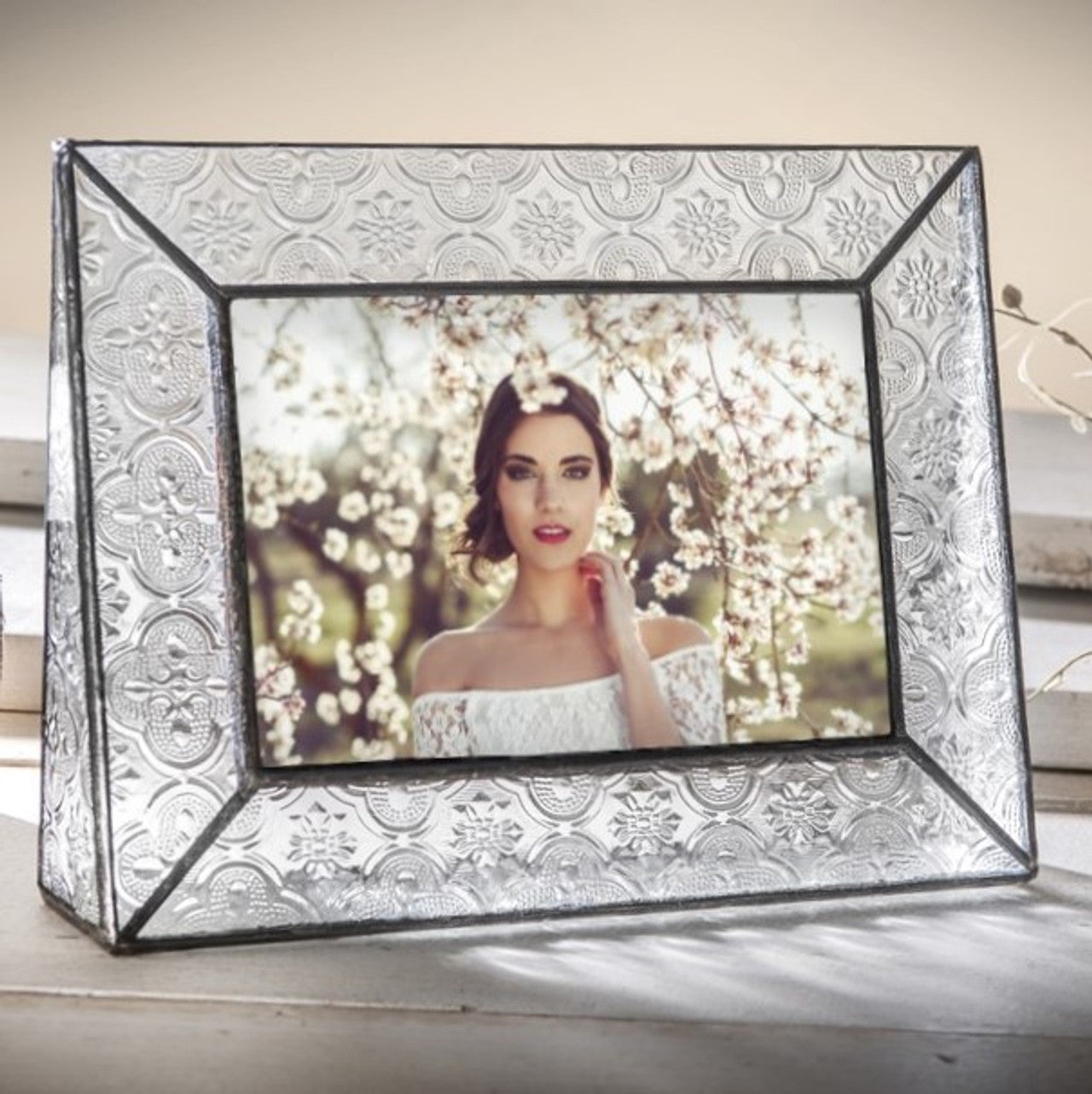 Leaded Glass Picture Frame (Vintage, 4 × 6 Horizontal)