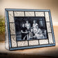 Leaded Glass Picture Frame (Vintage Blue, 4 × 6 Horizontal)