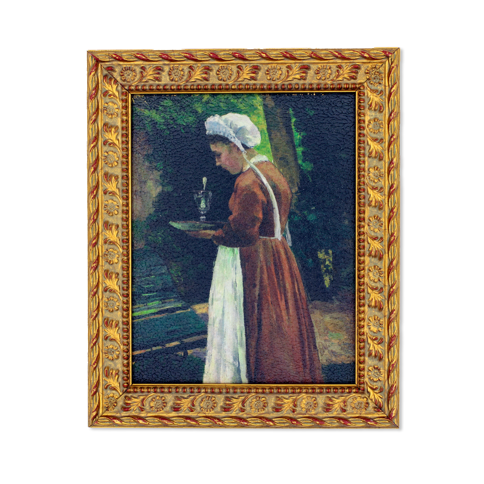 "The Maidservant" by Camille Pissarro - Small Framed Print - Chrysler Museum Shop