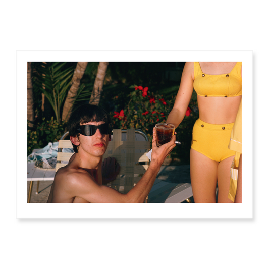 George Harrison in Miami Beach, von Paul McCartney Postkarte