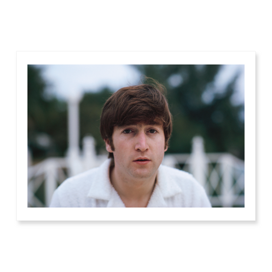 John Lennon in Miami Beach, von Paul McCartney Postkarte